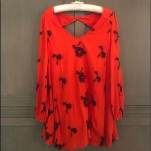 Free People orange dress